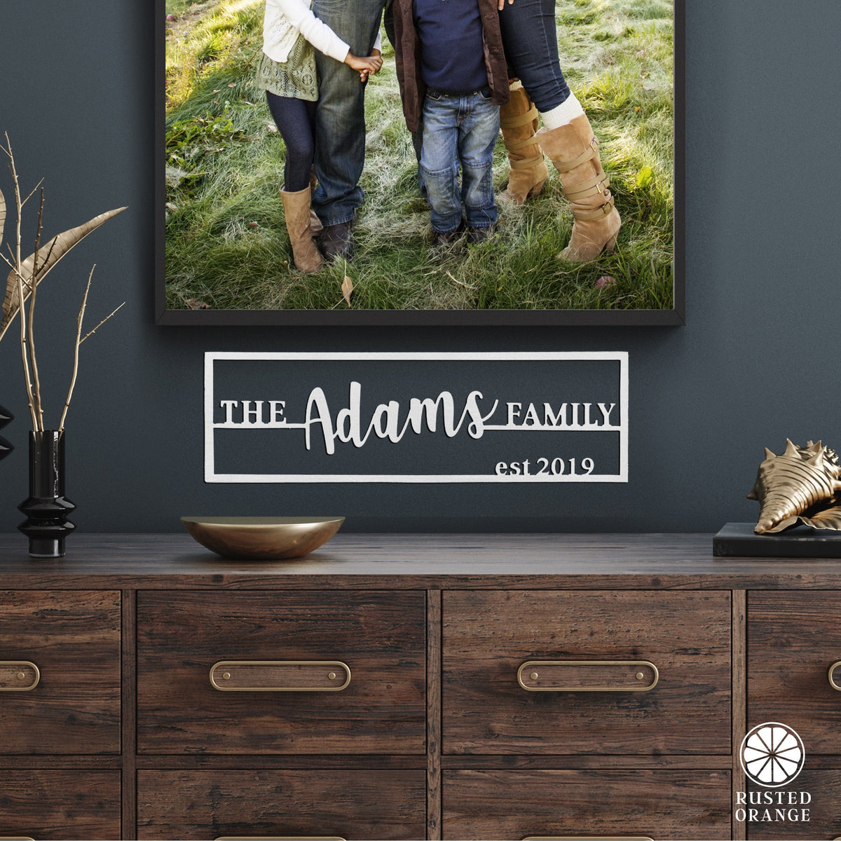 [COL] Family Name Plaque - Personalized Last Name Established Sign for Home