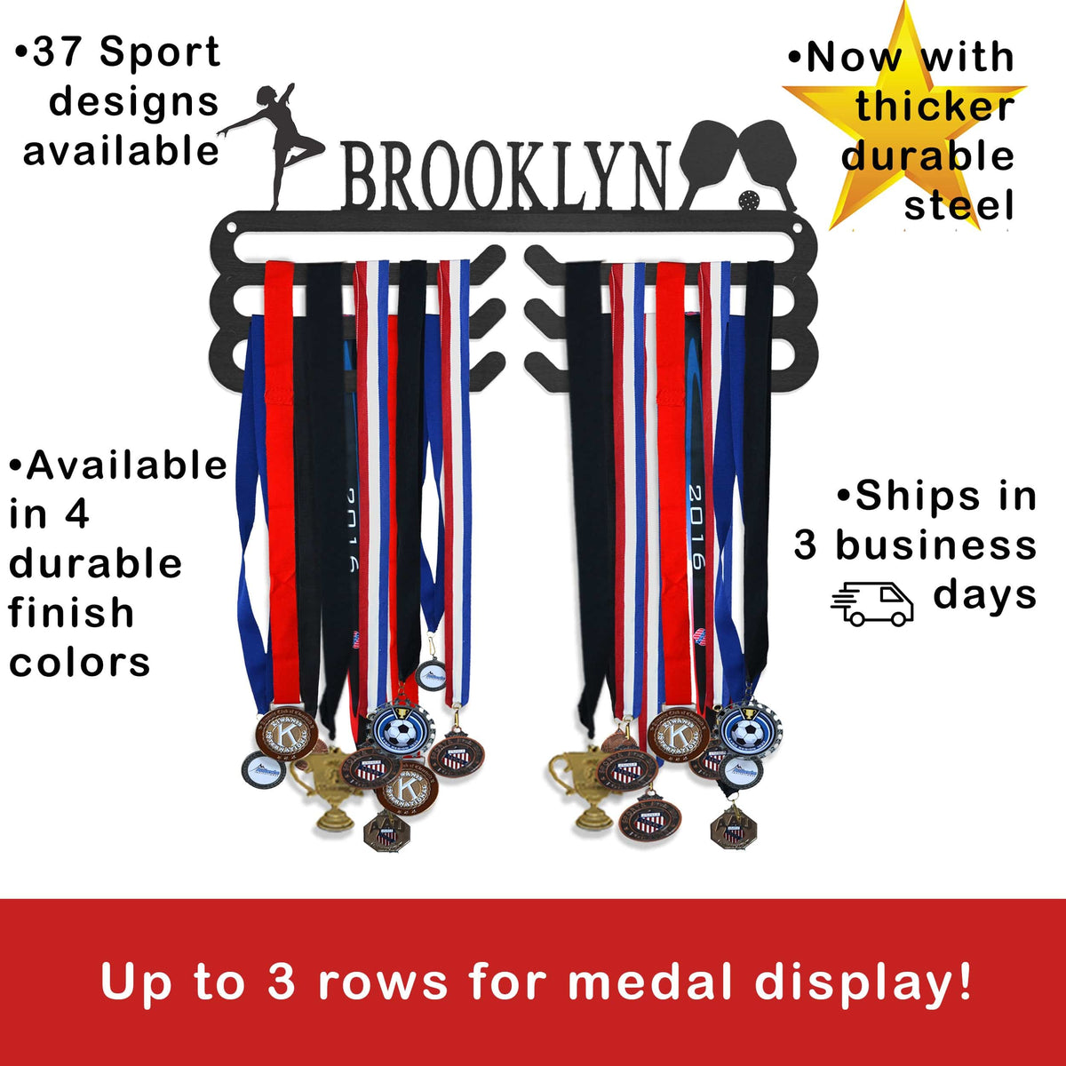 [COL] Medal Holder - 30+ Styles - Medal Hanger Holder Display Rack for Awards or Ribbons