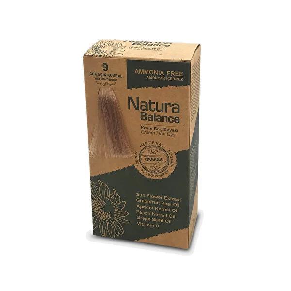 Natura Balance: Ammonia-Free Very Light Sandy Blonde Hair Dye (Shade 9) - Gentle Cream Hair Dye for Stunning Light Ash Blonde Color