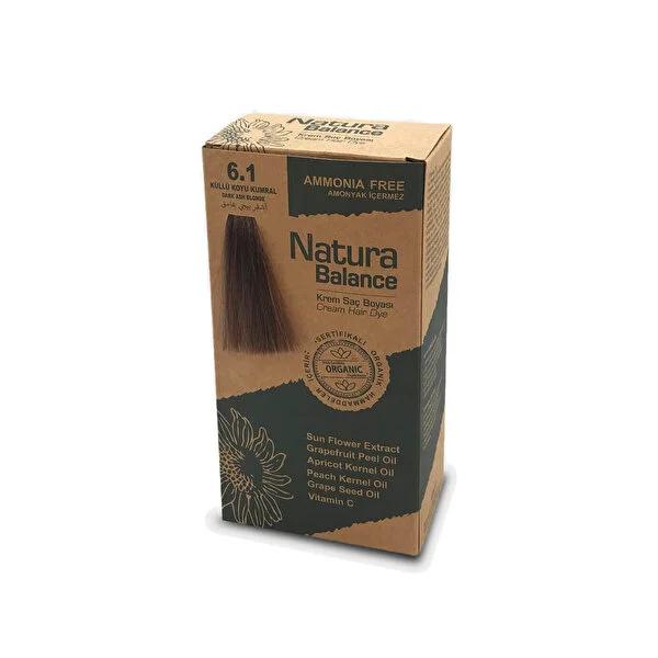 Natura Balance Ash Dark Blonde Hair Dye - Ammonia-Free 6.1 - Cool Toned Cream Hair Color