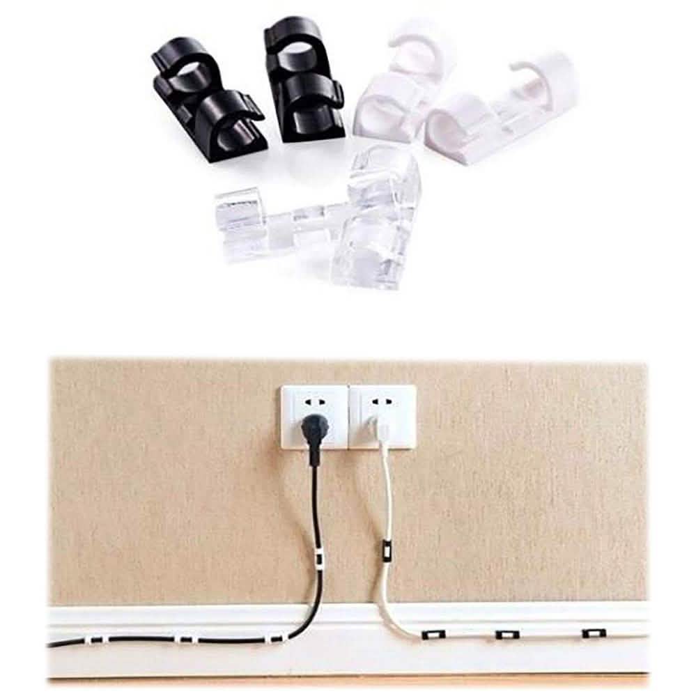 Self-Adhesive Wire Organizer Line Cable Plastic Clips