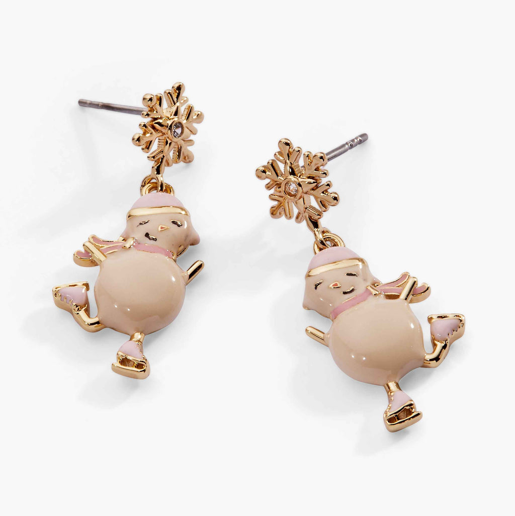 Winter Wonderland Snowman Drop Earrings