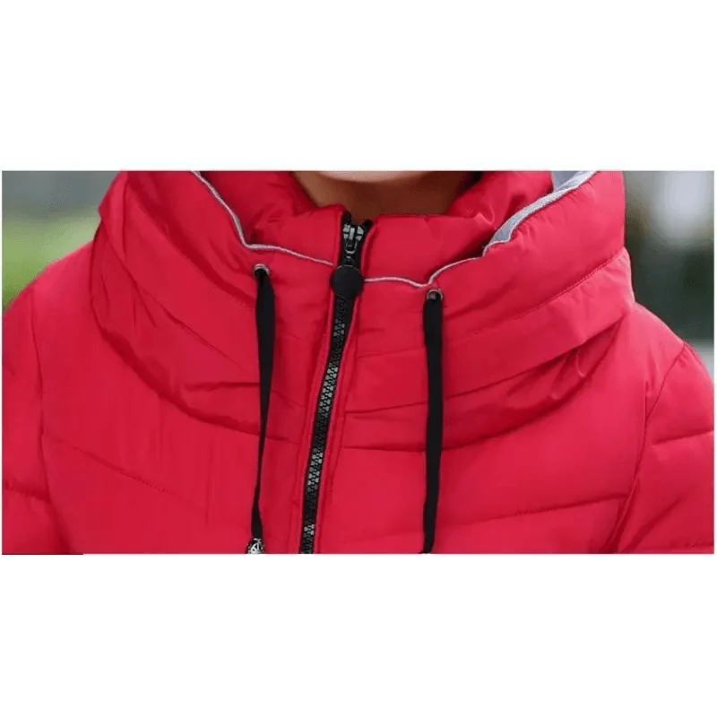 Soft And Comfortable Winter Jacket For Women Short Women's Thicken Outerwear In solid hooded Coats Zipper For Female Slim Cotton padded basic tops