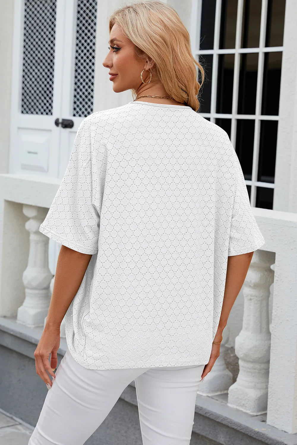 Solid color mid sleeved cardigan knitted cardigan jacket air-conditioned sweater