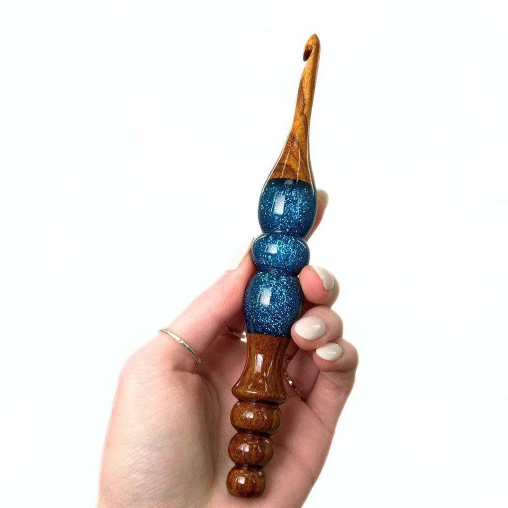 Sparkle Rosewood Crochet Hook