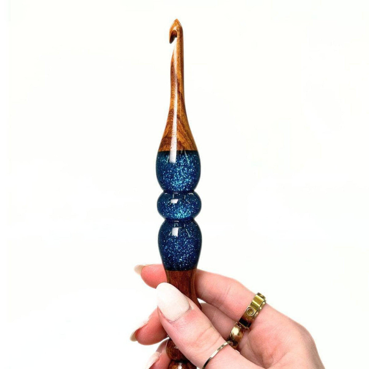 Sparkle Rosewood Crochet Hook