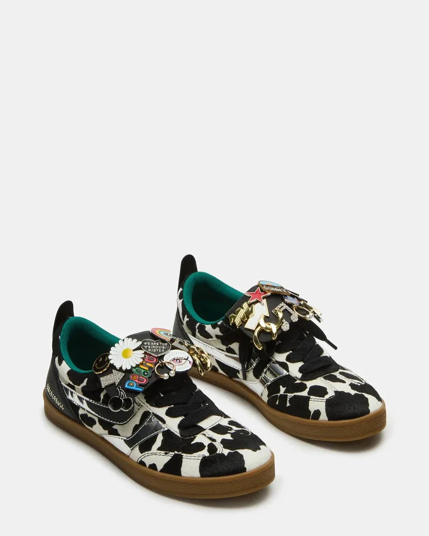 Steve Madden Wyatt Black Cow Print