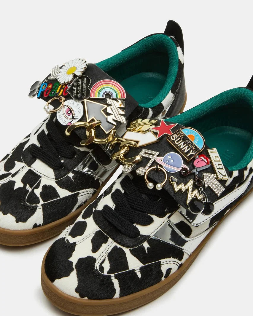 Steve Madden Wyatt Black Cow Print