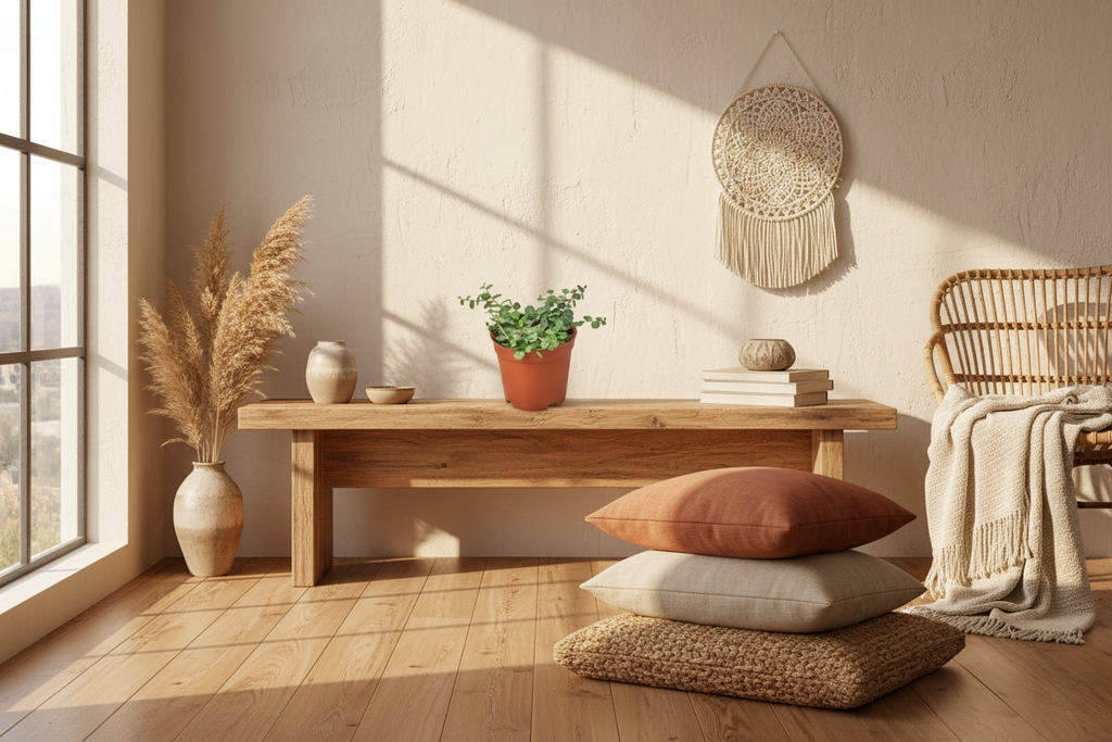 String of Turtles — Sitting on Surface in Bohemian Room