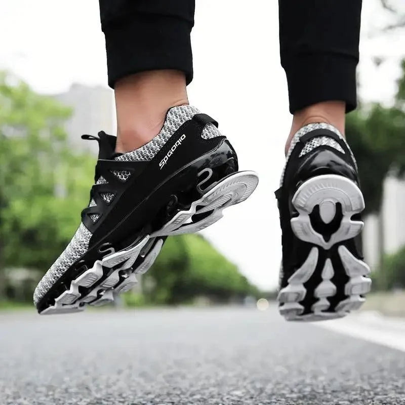 Stylish Black Mens Soft Casual Sneakers Breathable Comfort Sport Elegant Men Sneakers