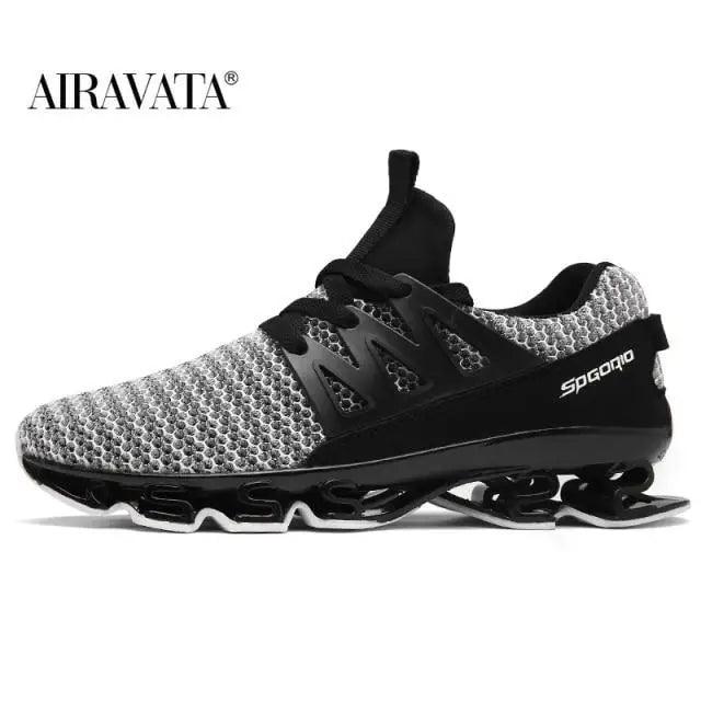 Stylish Black Mens Soft Casual Sneakers Breathable Comfort Sport Elegant Men Sneakers