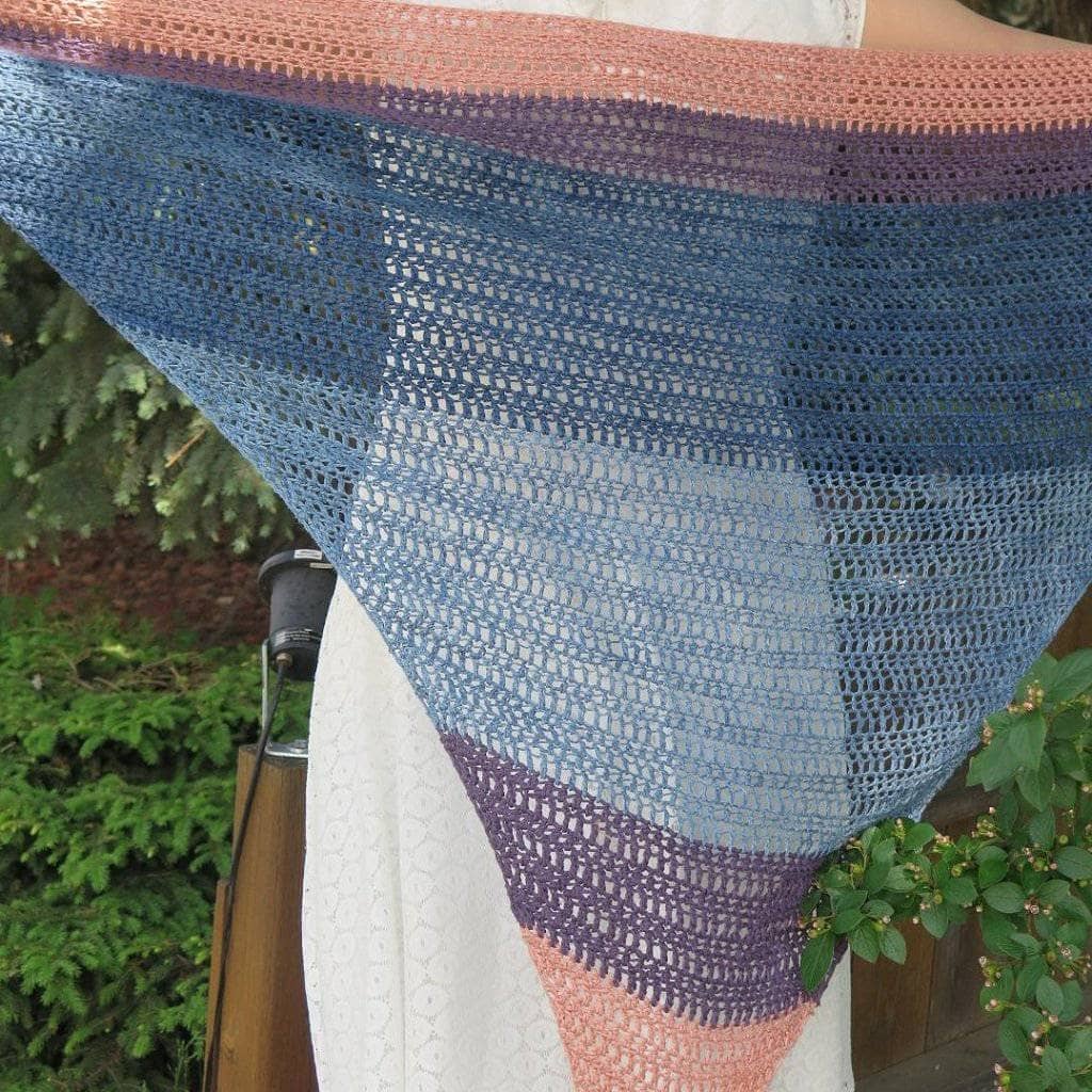 Sunset On The Water Shawl Crochet Pattern
