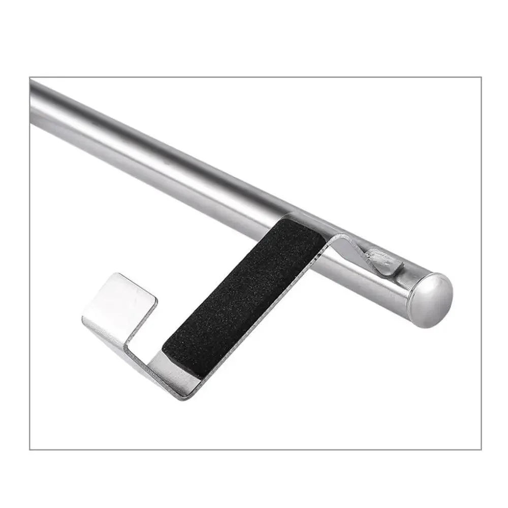 Towel Rack Over Door Towel Bar Hanging Holder Stainless Steel Bathroom Kitchen Cabinet Towel Rag Rack Shelf Hanger Tool Gadget