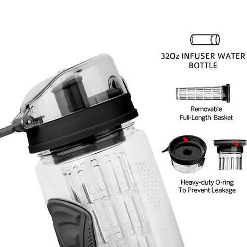 Ultra Portable Fruit Infusing Water Bottle 32oz