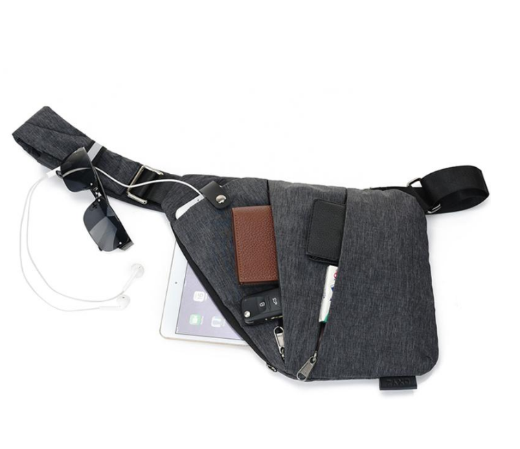 Unisex Anti-Theft Male Chest Bag Men Hidden Shoulder Messenger Bag