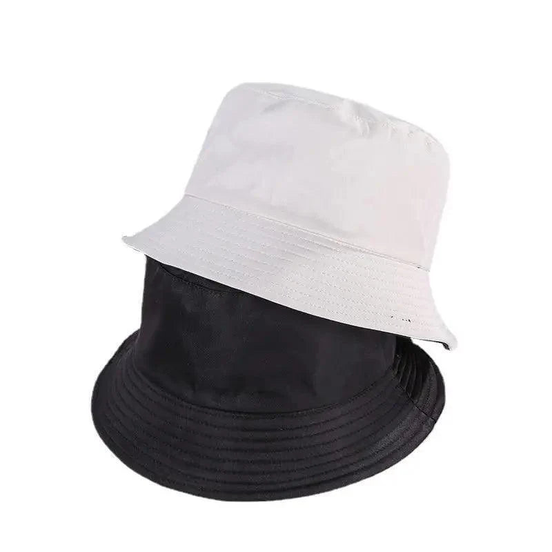 Unisex Double-faced Bucket Hat Colorful Sunscreen Women One Size Hat Outdoor Activities Modern Men Hats