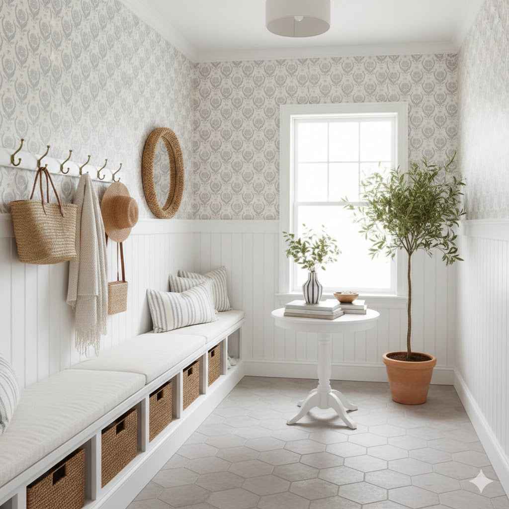 Dahlia Wallpaper by Caroline Rausch Design