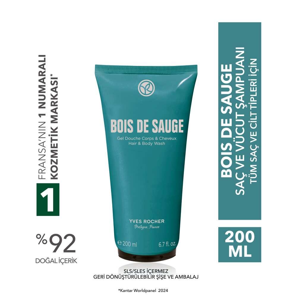 Yves Rocher Bois de Sauge Hair and Body Wash with Sage 200 ml