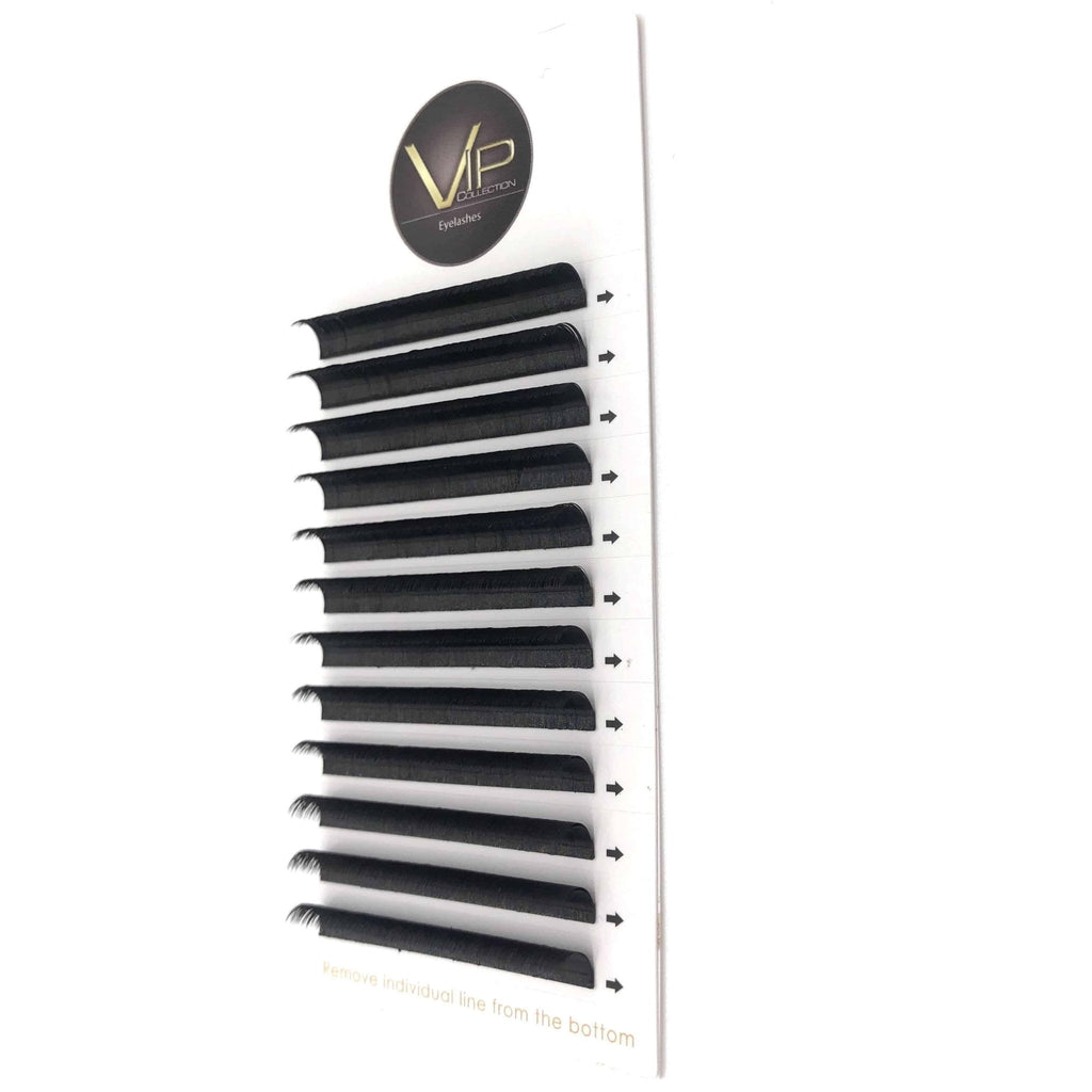 VIP Quick Fan Lash Extensions 0.07 mm D Curl | 12-Line Tray