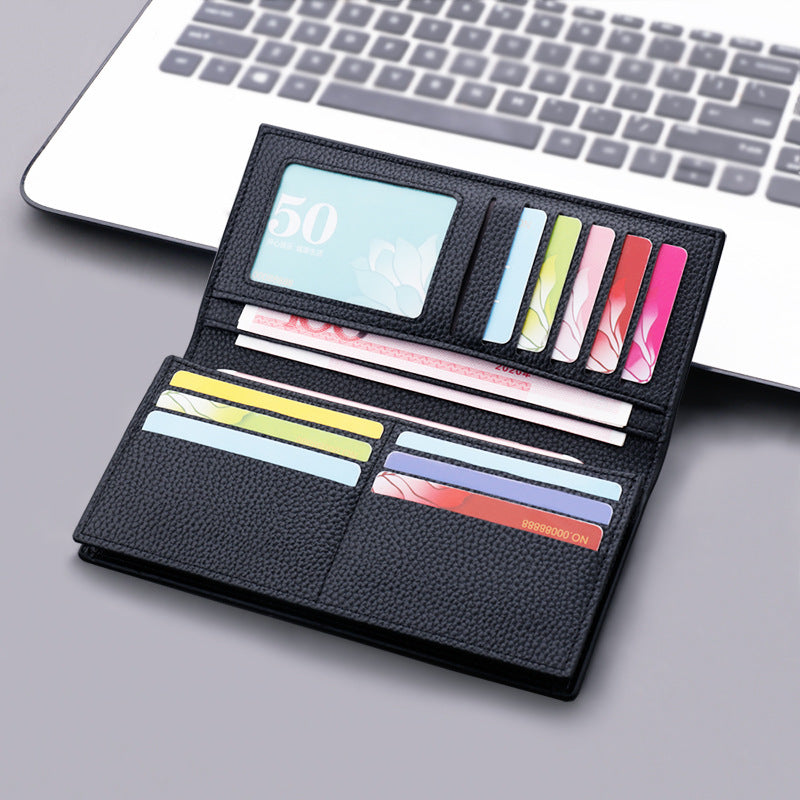 Wallet Men's Long Section Young People Thickened Large Capacity Wallet Suit Bag Plus Simple Men's Wallet