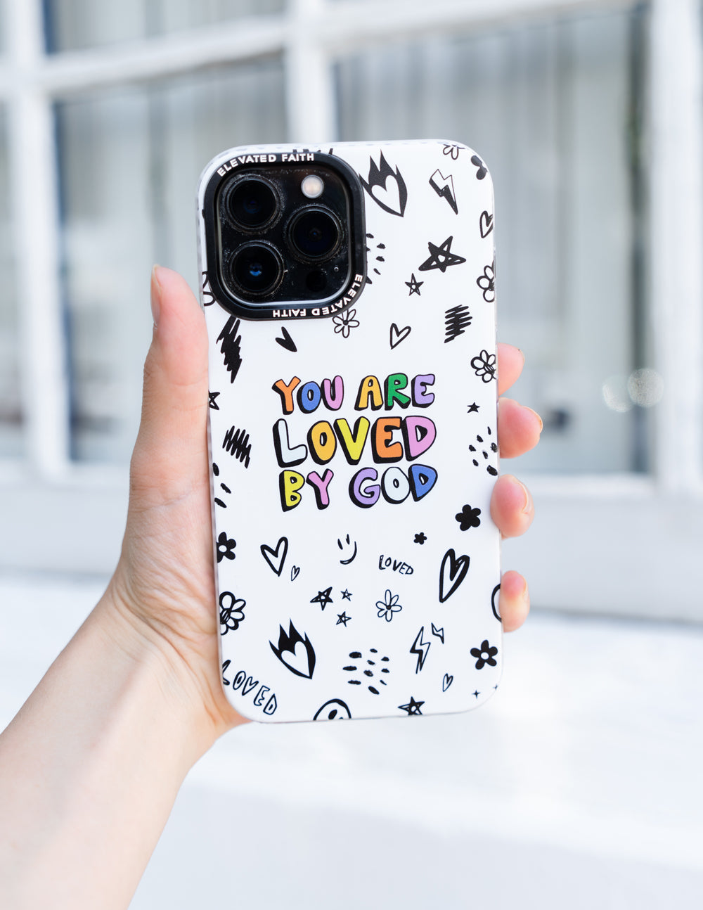 White You Are Loved By God Phone Case