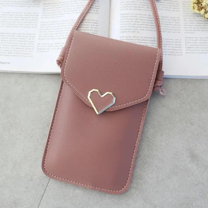 Women  Bag Shoulder Transparent Bag Card Holders Girl  Handbag Ladies PU Leather Clutch Phone Wallets Purse