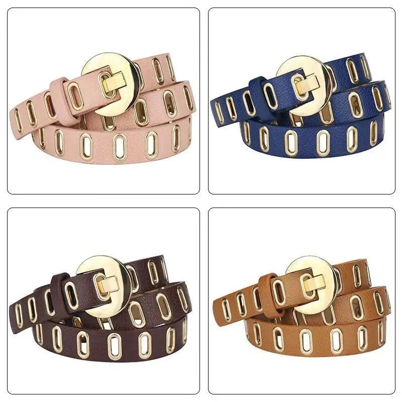 Women Casual Adjustable Leather Waistband Dresses Classic Belt Trendy Women's Fashionable Waistband Party Cute Vintage Belts For Female