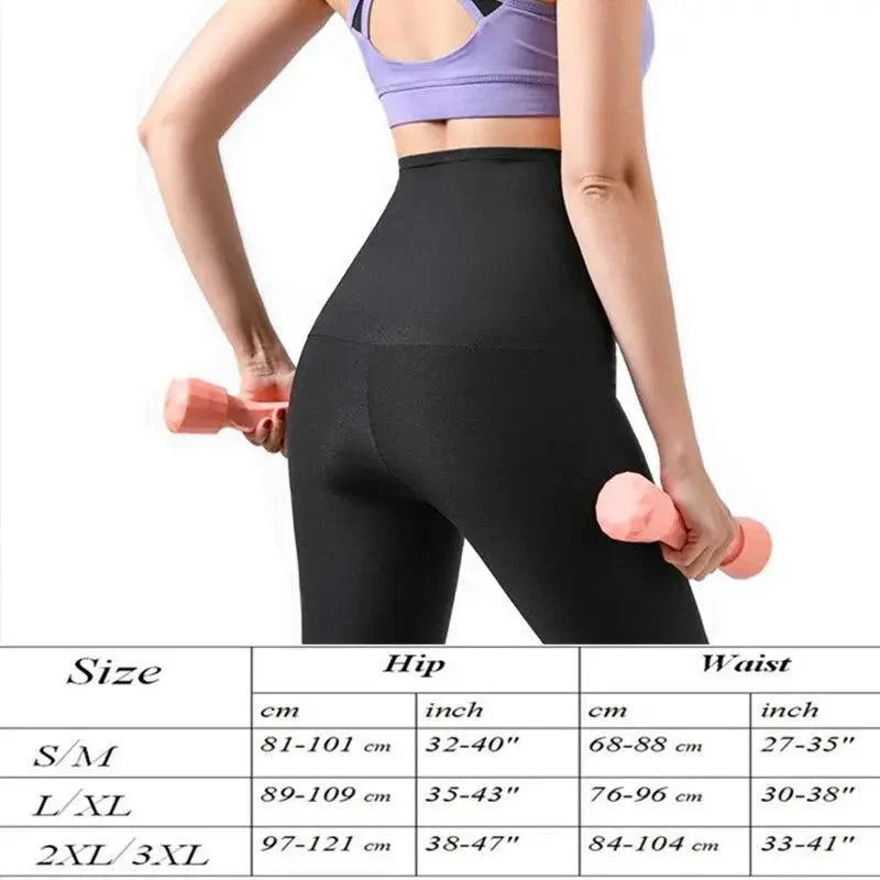 Women's Hot Thermo Compression Sweat Sauna Pants - Body Shaper Exercise Workout Weight Thermo Sweat Leggings