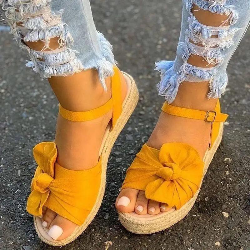 Womens Casual Stylish Sandals Summer Flats Elegant Comfort Buckle Strap Fashion Design
