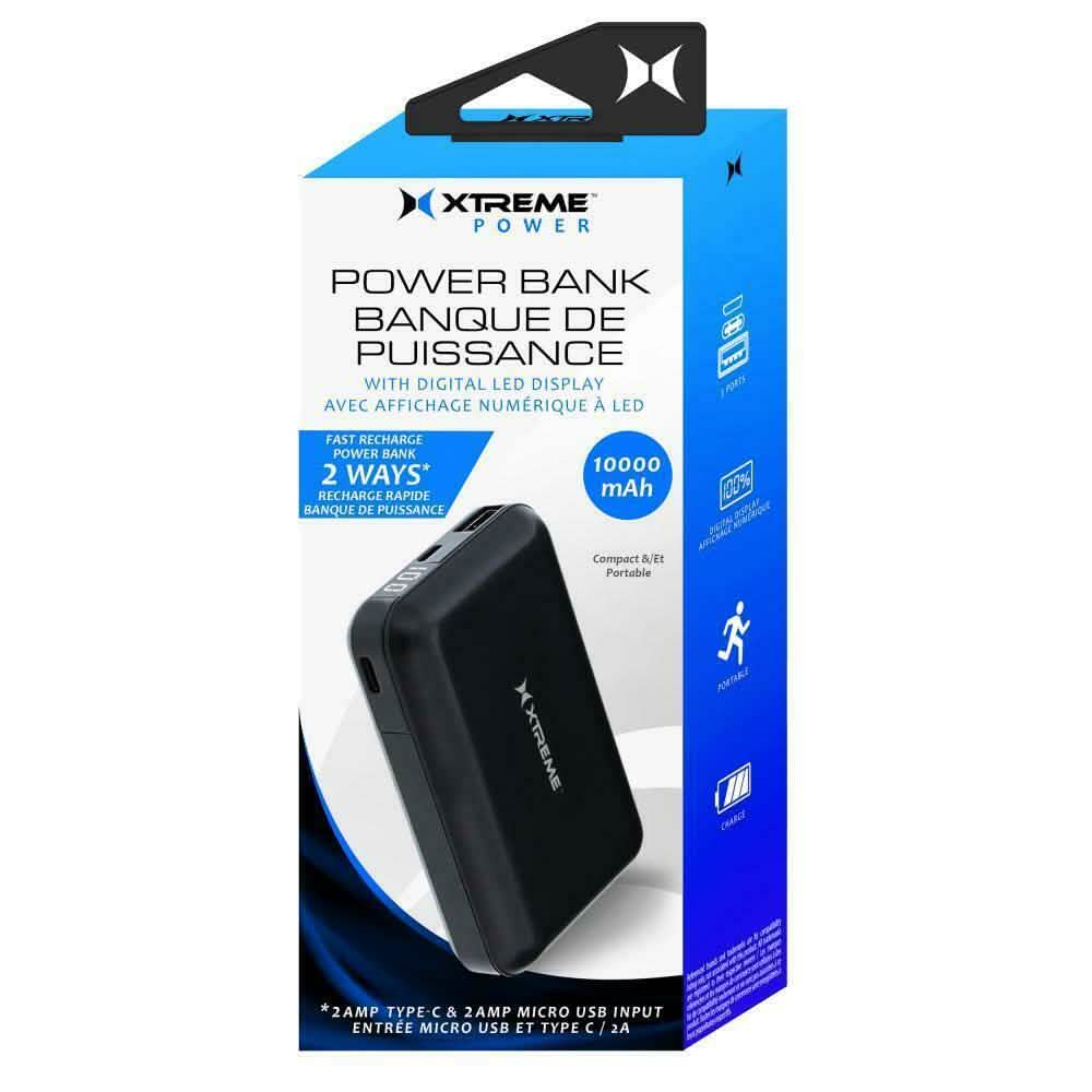 Xtreme 10000mah Powerbank LED Display