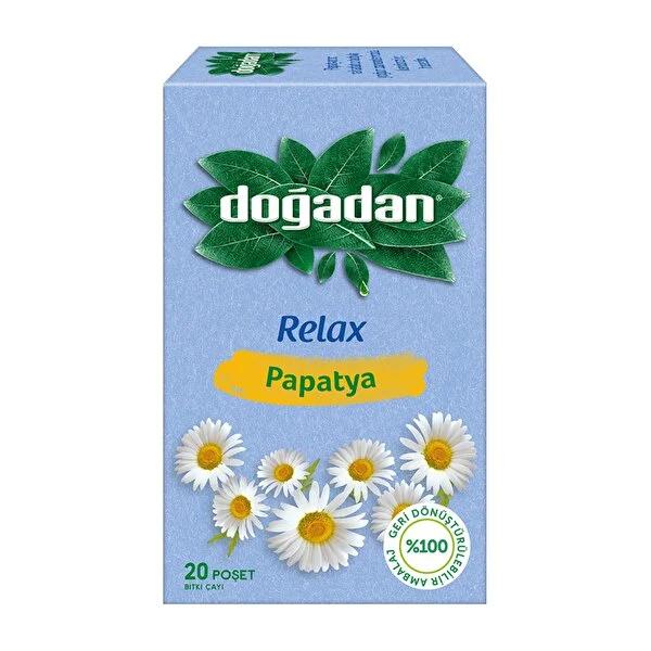 Doğadan Chamomile Tea: 20 Bags of Relaxing, Caffeine-Free Herbal Infusion for Sleep & Soothing Comfort